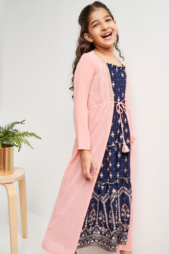 Coral Solid Straight Shrug, Coral, image 2